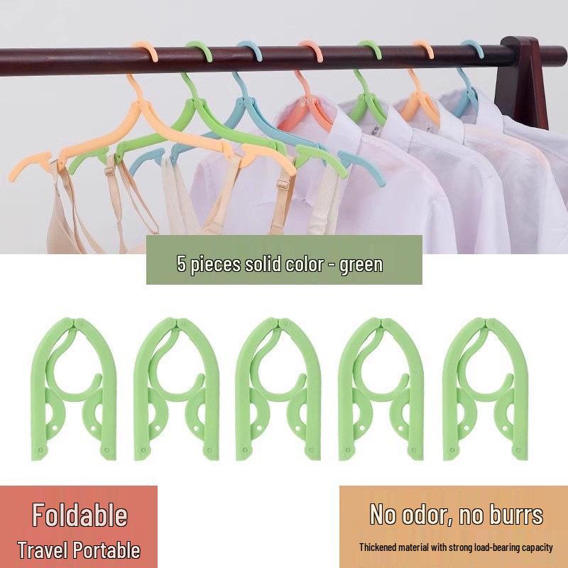 

Portable Folding Travel Hanger: Compact Clothes Drying Rack for Home, Hotel, and Business Trips