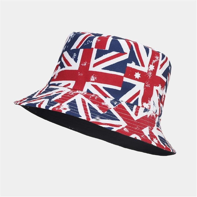 Patriotic Star Fisherman Hat Sun Protection Lightweight Adjustable For Outdoor Activities Beach Vacation