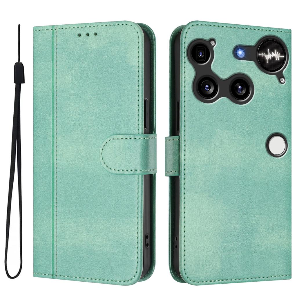 For Nothing Phone (3) 5G Cases Wallet Stand Retro Texture Leather Phone Cover with Lanyard