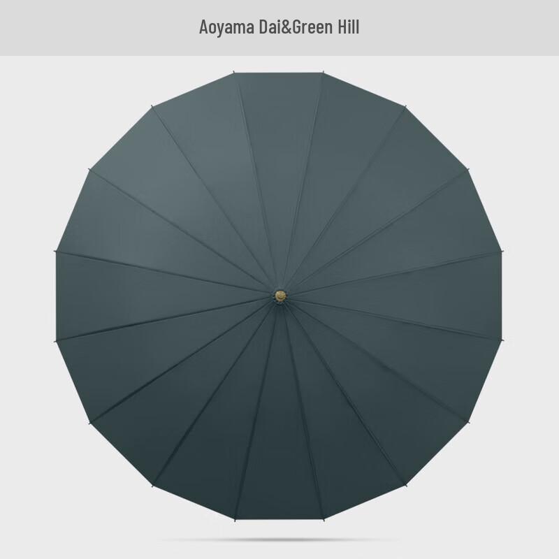 Reinforced 16-Rib Long Handle Windproof Umbrella