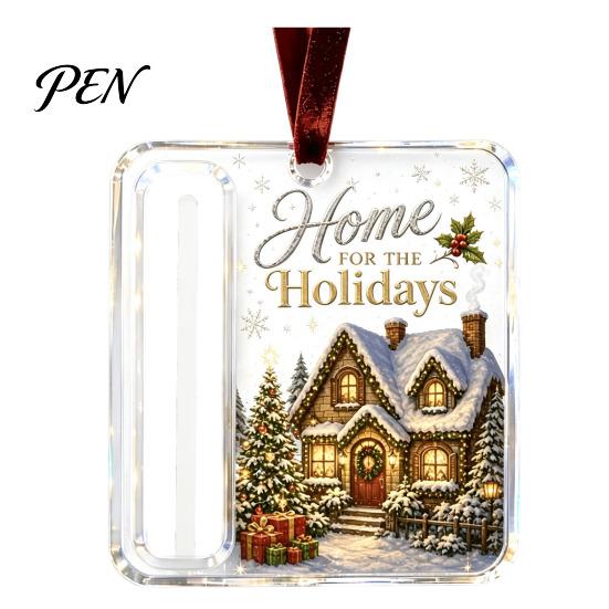 Stocking Stuffer Money Holder Personalized Christmas Cash Ornament, Custom Acrylic Clip for Holiday Versatile Tree Decorations, Unique Hanging