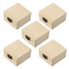 Functional Flip Top Wooden Boxes 5PCS Great for Storing Small Treasures