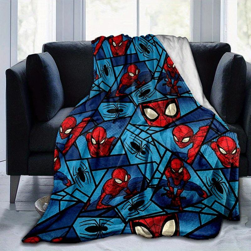 1pc Spider-Man Printing Blanket - Soft, All-Season Throw for Office Blanket, | Personalized Gift with Adorable Cartoon Design