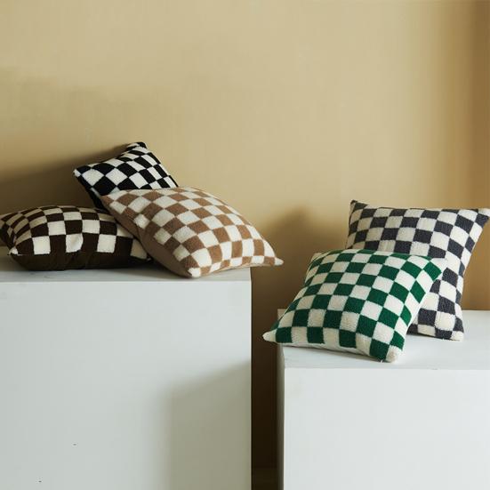 Excellent Pillow Cushion Cover Non-fading Short Plush Home Decoration