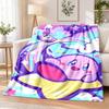 Kirby Flannel Throw Blanket Soft Warm Cozy For Sofa Bed Indoor Home Bedroom Use