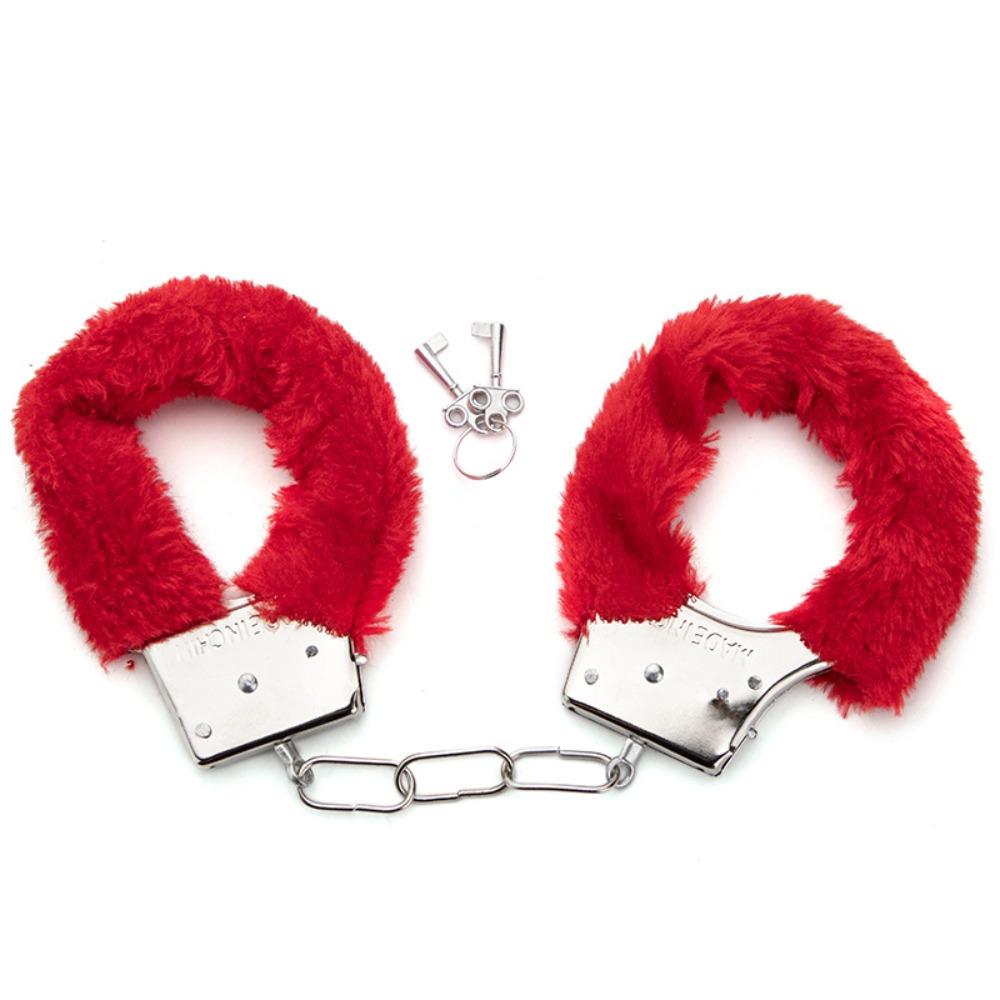 Fluffy SM Bondage Handcuffs Soft Restraints Cuffs Flirt Plush Handcuffs  Adult Games
