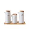 Ceramic Condiment and Spice Jar Set