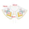 Ethnic Style Women's Lace Collar Colorful Embroidered Beaded Dress Blouse Decor Detachable Shirt