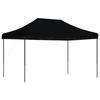 VidaXL Tente de réception pliable escamotable noir 440x292x315 cm, tente, tente à auvent, auvent de gazebo, tente gazebo, 4004966