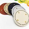 Hand-Crocheted DIY HyunA Woven Bag Base - 12cm Round PU Leather Bottom for Handbag Accessories