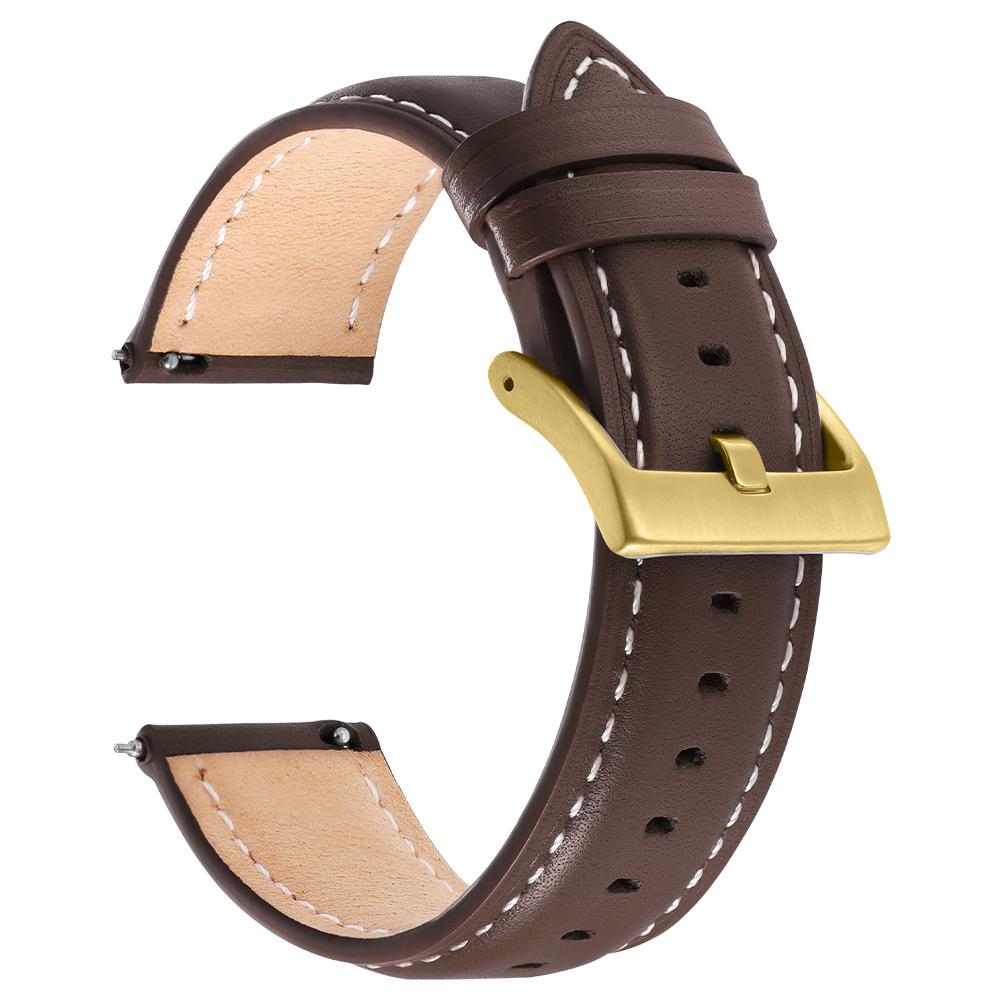 Cinturino per Orologio in Pelle di Vitello Materiale Morbido Cinturino da Polso 18mm 20mm 22mm con Fibbia in Acciaio Inossidabile Accessori per Orologio