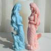 Mermaids Scented Candle Silicone Mold Table Ornament Mould DIY Plasters Mold