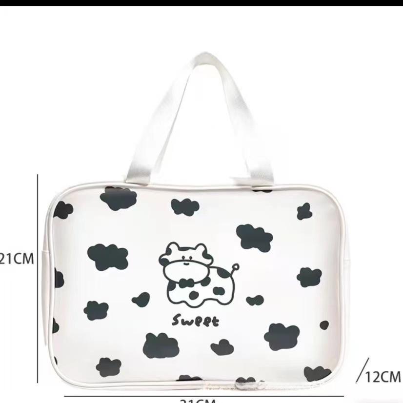 Bolsa Cosmética Anime em PVC Impermeável 2024 - Bolsa de Mão Portátil para Mulheres