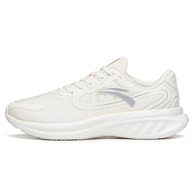 Anta Martian Foam Cushioning, Slip Resistant, Abrasion Resistant, Breathable Low Top Running Shoes Women s Ivory White Sneakers 37.5