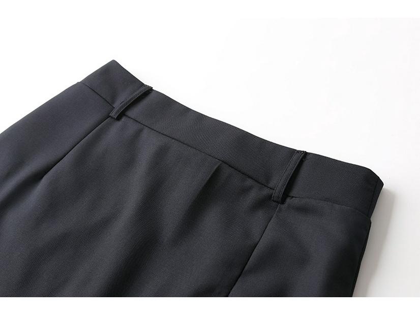 Serge Fabric Professional Summer Skirt Suit: Hip-hugging Short Formal Skirt