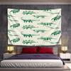 Green Dinosaur Pattern On Beige Background Pattern Wall Hanging Tapestry Decorative Tapestry Home Decor for Bedroom and Living Room