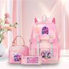 K-Pop Witch Hunters Cartoon Printed Student Pencil Bag Lunch Bag Three-Piece Backpack