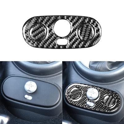 Car Center Console Mirror Control Switch Panel Cover Interior Carbon Fiber Sticker For Mini Cooper Hatch One R50 R53 2002-2004