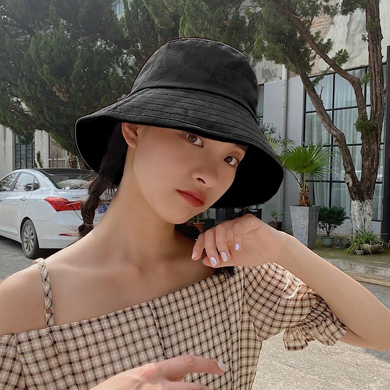 Bucket Hat Women's Versatile Sun Hat Summer Thin Face Cover Sun Hat UV Protection Sun Hat Children