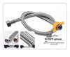 Double-Hole Bathroom Sink Faucet with Hot/Cold Mixer Valve for Washbasin - Traditional Three-Hole Design
