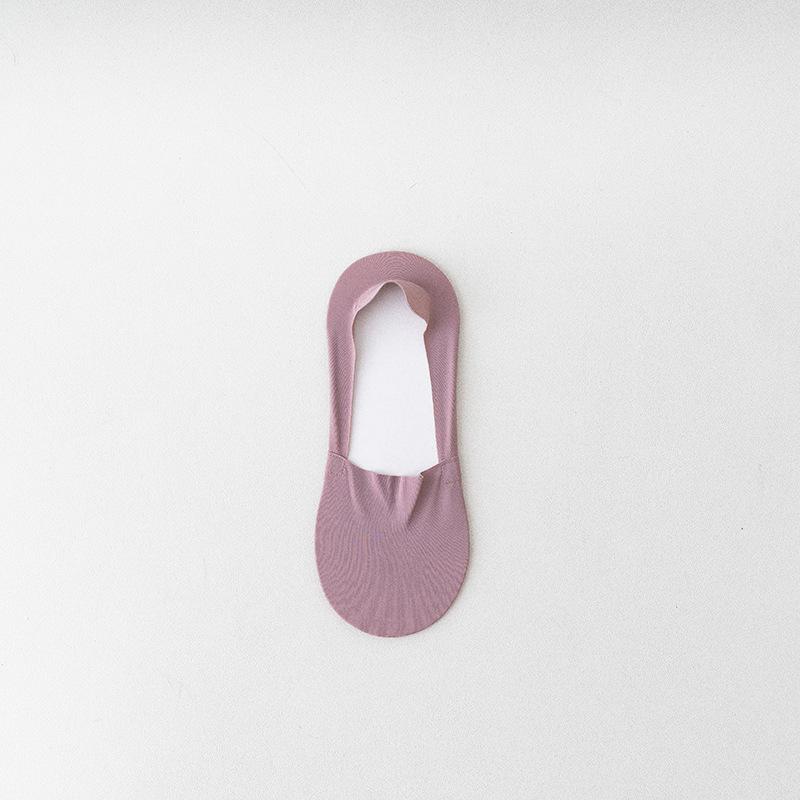 Sommer Eisseide Unsichtbare Bootssocken Dünne rutschfeste No-Show-Socken für Herren