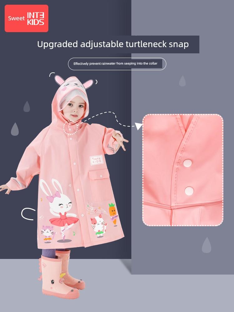 Children's Raincoat for Girls, Kindergarten Boys, School-Going Primary School Students, Rain Poncho, Kids' Baby Set, Waterproof Full-Body 2026