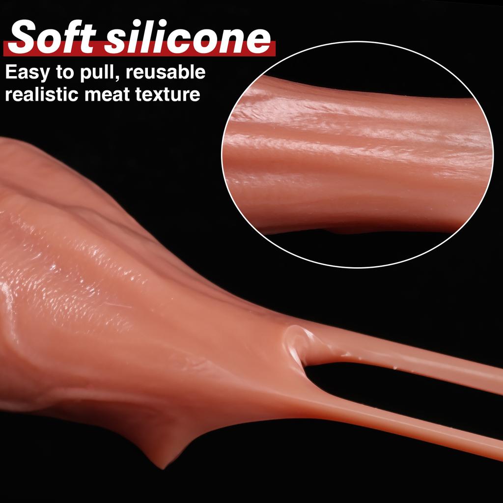 Manicotto Allargante Bloccante per Pene Dildo Seme Anello per Pene Giocattoli Sessuali per Adulti Uomini Manicotto per Pene Spesso Allargato Silicone Morbido Allenamento Desensibilizzazione Maschile