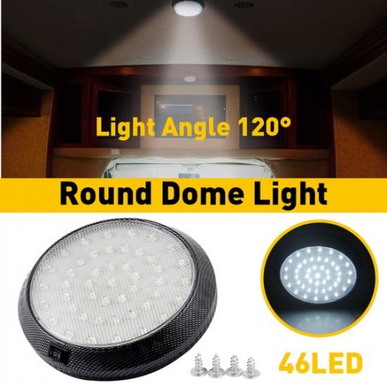 LED 12V Interior RV Ceiling Dome Light Lamp Fixtures Car Camper Trailer Boat 5
