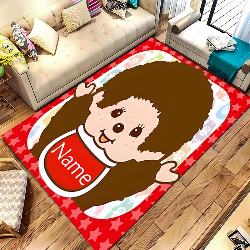 Custom personalization Monchich Area Rug - Perfect For Kitchen, Bathroom,Laundry Room Decor Large Size Available,Gift All Seasons
