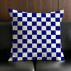 Merchandise Anime Checkerboard Cushion Cover Anti Dustmite Pillowcase Invisible Zipper Silky Short Plush Sofa Cushion Cover