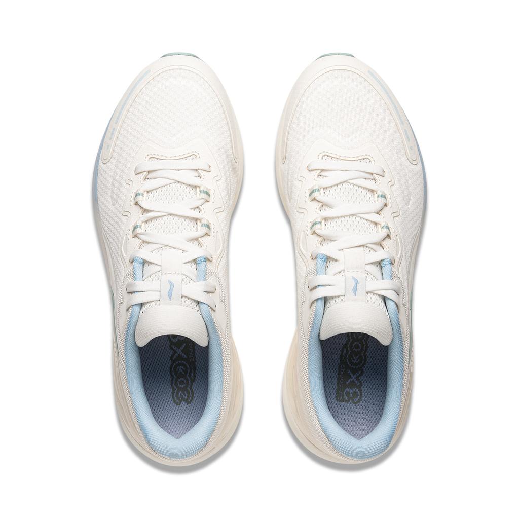 Li Ning Easy Adapt V2 Soft Rebound Laufschuhe Atmungsaktiv Stoßdämpfend Langlebig Low-Top Sneaker Damen Sneaker Off-White ARSU110-3