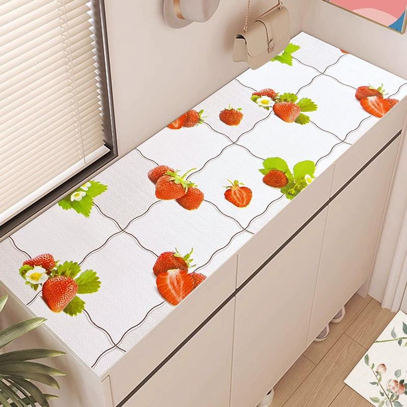1 Roll Placemats Thickened Dustproof Reusable Drawer Liner Mats Multifunctional Kitchen Table Mat Moisture-proof