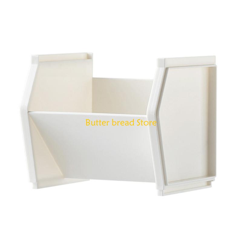 W89C Stackable Pen Holder Desk Organisers Practical Brush Container Pencil Holder белый