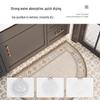 American Style Semicircle Quick-Dry Diatomaceous Earth Non-Slip Bathroom Floor Mat