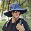 Foldable Large Brim Sun Hat Polyester UV Protection Hat Female Fisherman Hat  Fishing