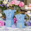 Caffettiera italiana - BIALETTI - Moka express - Collezione Bridgerton - 3 tazze - 130 ml - Blu / Fiori