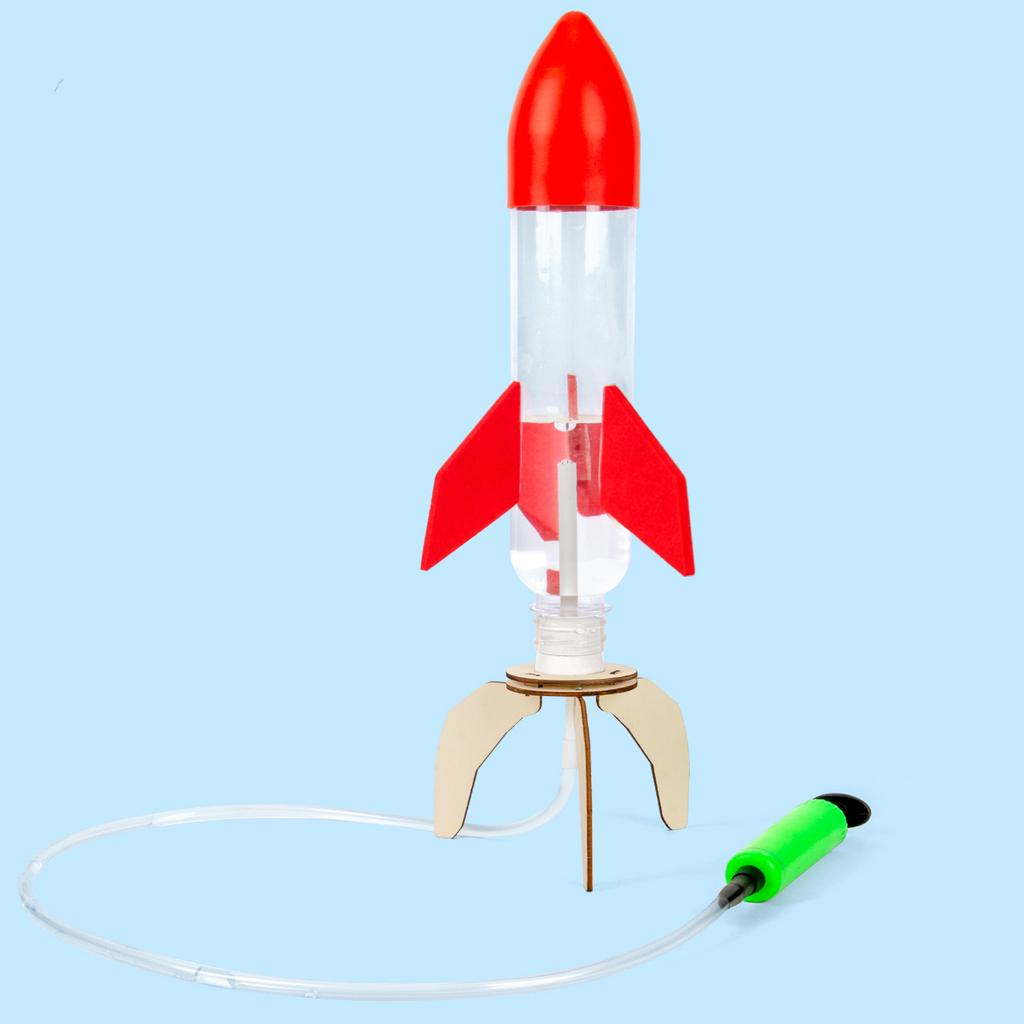 DIY Water Rocket Launcher Kit STEM Educational Science Experiment Outdoor Water Play Toy for Kids Physics Learning and Gifts
