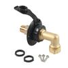 Easy To Install Marine Motorhomes Boat And Trailer Water Inlet Flange With Protective Brass Check Valves And Hose Elbow