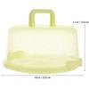 Buckle Round Cake Carrier Portable Buckle PP Cake Box Baking Packaging Box with Handle Handy Cupcake Holder Tray Cake Packaging