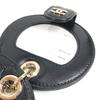 CHANEL Round name tag Logo CC Matelasse Quilted Charm Bag Charm Key Holder