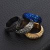 Dragon Scale Anxiety Ring for Men Women Cool Black Blue Gold Plated Snake Dragon Scales Spinner Ring 2025