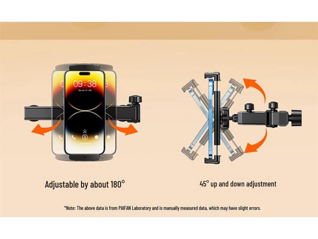 Adjustable Rear Seat Tablet & Phone Holder for Car Headrest