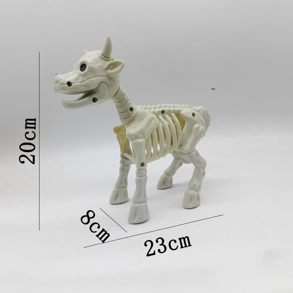 Halloween Scene Decorations Animal Skull Skeleton Ornament Simulation Plastic Crow Mouse Scorpion Decorative Props