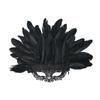 New Novelty Feather Masquerade Mask Detachable Hyperbole Carnival Masquerade Mask Party Eye Mask