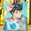 1pc Oikawa Tooru2 Theme Blanket - Digital Print, Polyester, Cozy for All Seasons, Perfect for Outdoor, Camping, and Travel