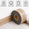 1pc 3.15x118.11in Self-adhesive PVC Imitation Wood Grain Wall Sticker Realistic Wood Grain for Kitchen Tailboards and Baseboards