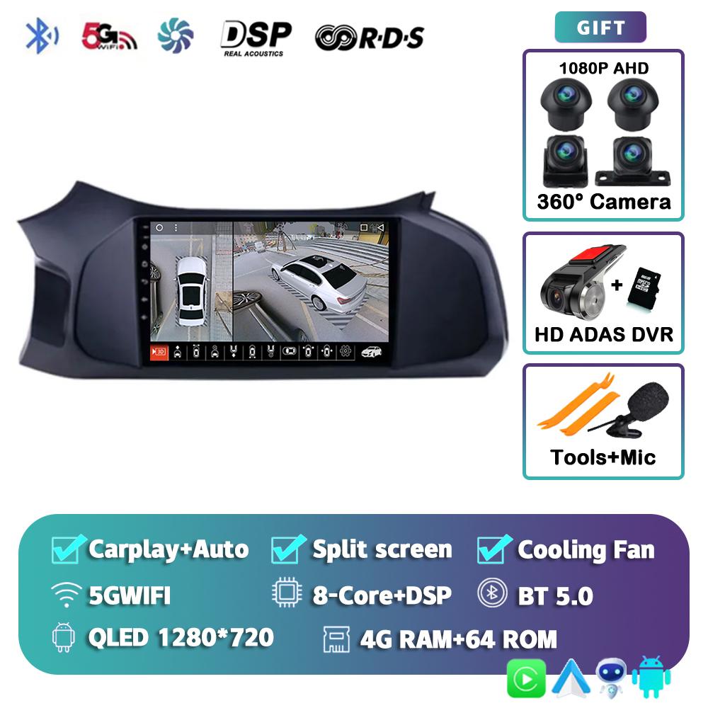 Android 14 CarPlay Car Radio For Chevrolet Onix 2012-2014 2015 2016 2016- 2019 GPS 2din Multimedia Video Player 2 Din Stereo 4G