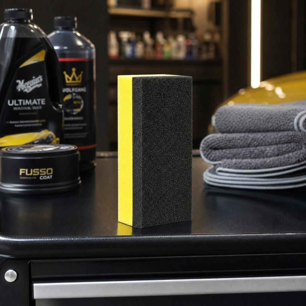 Car Wash Cleaning Sponge Durable Absorbent Foam Block for Vehicle Exterior Interior Surface Cleaning and Detailing Use