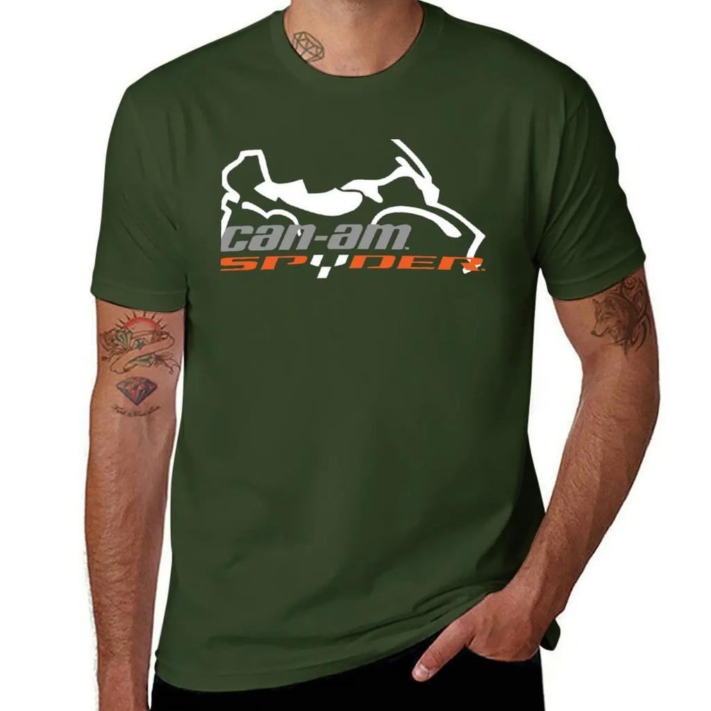 CAN AM SPYDER SILHOUETTE LOGO T-Shirt Cotton Graphic Tees Boys Whites Shirts Men