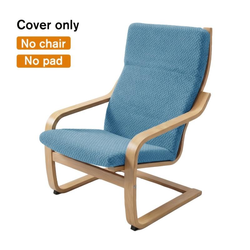Wasbare Overhoes voor Poang Stoel Antislip Houten Armleuning Beschermer Loungestoelhoes voor Woonkamer Decoratie
